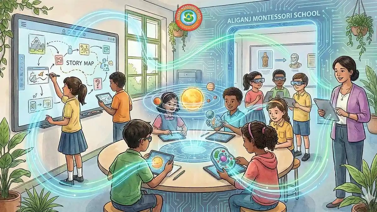 Integrating Technology with Student-Centered Learning: Aliganj Montessori School