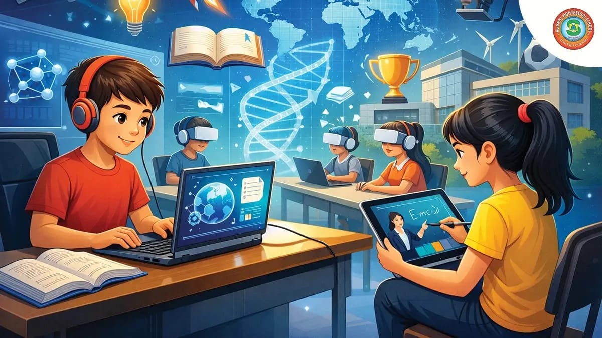 Digital Learning in CBSE Schools: Benefits for Students in 2026 | Aliganj Montessori School