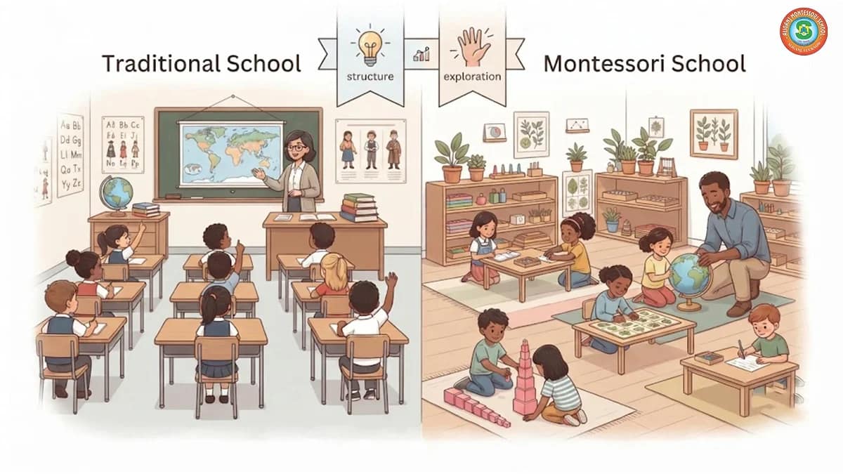 Montessori Schools vs Traditional Schools